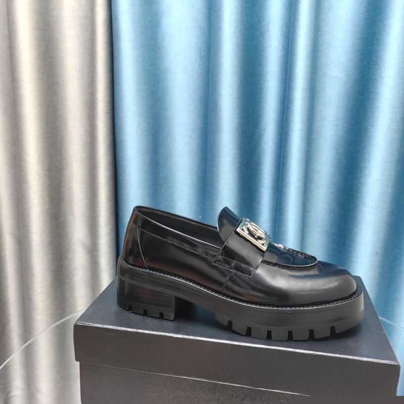 Ch*el leather shoes